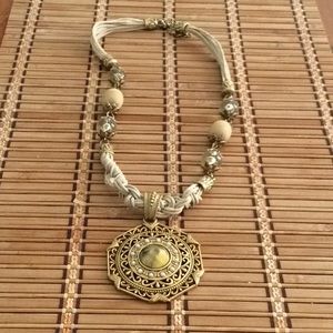 Boho Hippie Pendent Necklace Hemp Beaded